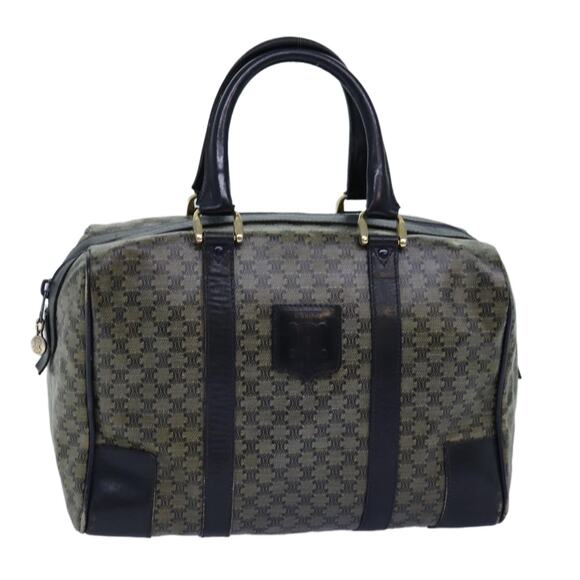 CELINE Macadam Canvas Boston Bag Navy - Picture 1 of 12